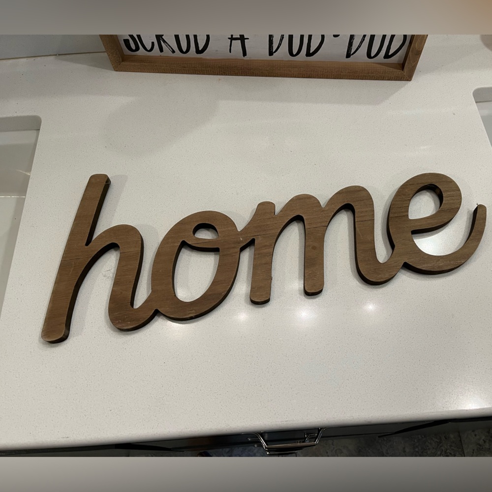 Wooden Home Sign